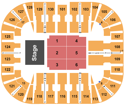 EagleBank Arena K-Pop Concerts Seating Chart